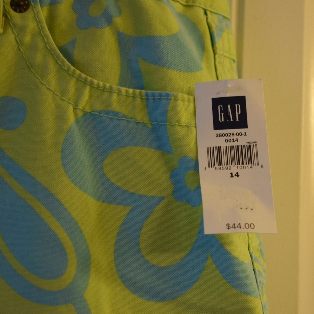 Brand New! Gap Blue Green Skirt Size 14 NWT